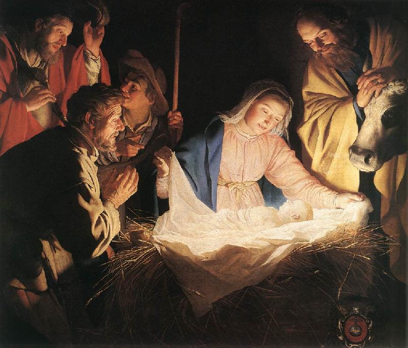 HONTHORST, Gerrit van Adoration of the Shepherds  sf